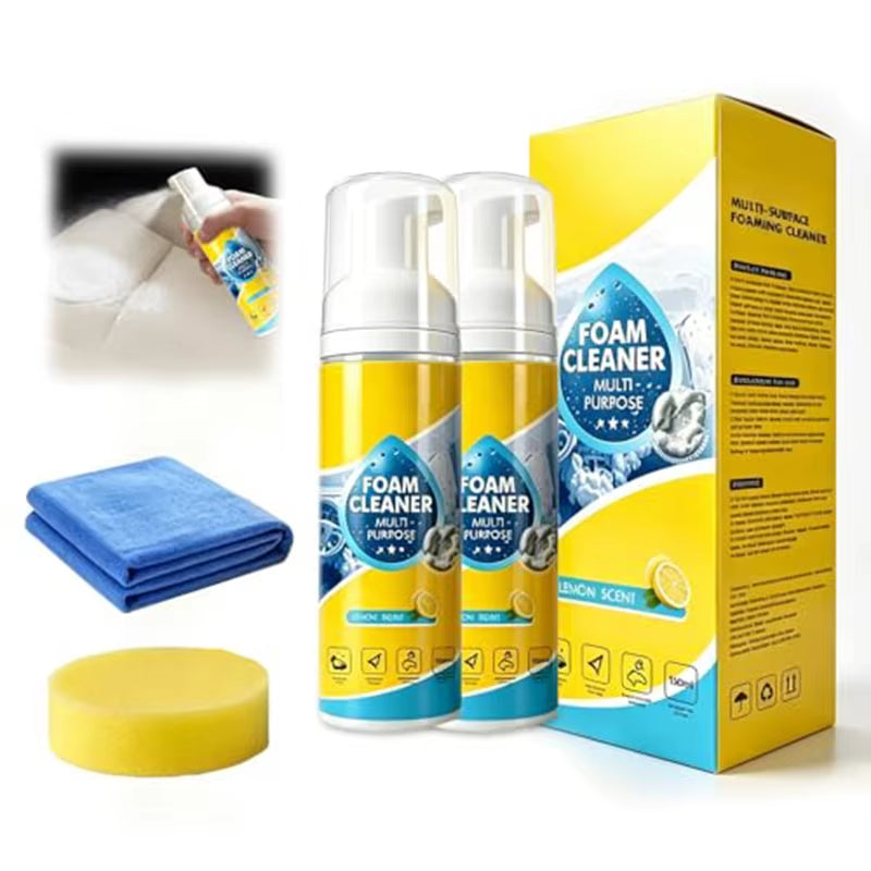 Mousse nettoyante sans rinçage pour intérieur auto