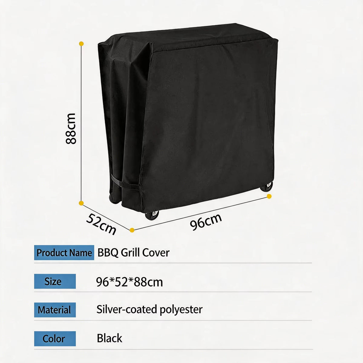 Gas-Fired Grill Plate,Waterproof Barbecue Cover, Dust-Proof and Rust-Resistant Cover,Only Cover