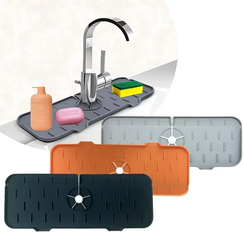 Tapis de robinet anti-éclaboussures en silicone
