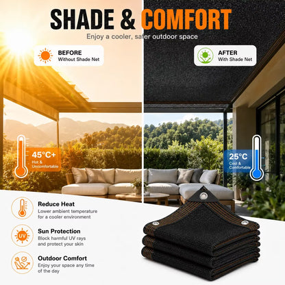 HDPE Shade Net 40%-95% anti UV Sun Shade Cloth Garden Greenhouse Netting Plant Cover Outdoor Sunblock Mesh Fabric