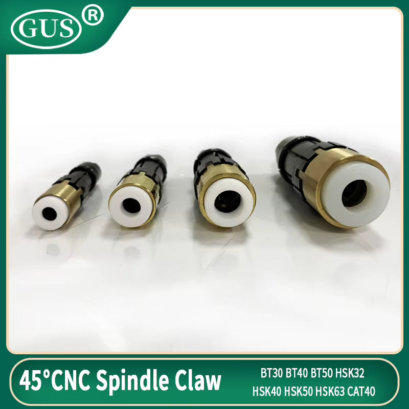 BT30 BT40 BT50 CNC Spindle Claw 45° Inner External Thread HSK32 HSK40 HSK50 HSK63 CAT40 4 Petal Pull Claw Clamp Tool Milling
