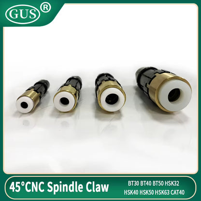 BT30 BT40 BT50 CNC Spindle Claw 45° Inner External Thread HSK32 HSK40 HSK50 HSK63 CAT40 4 Petal Pull Claw Clamp Tool Milling
