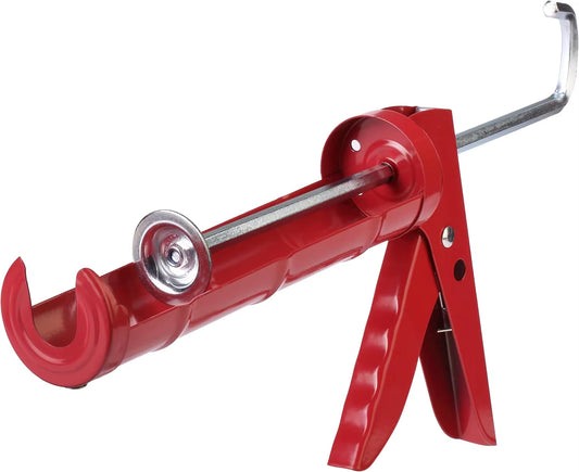 Bates- Caulking Gun, 10:1 Thrust Ratio, Orange, No Drip Sealant Gun