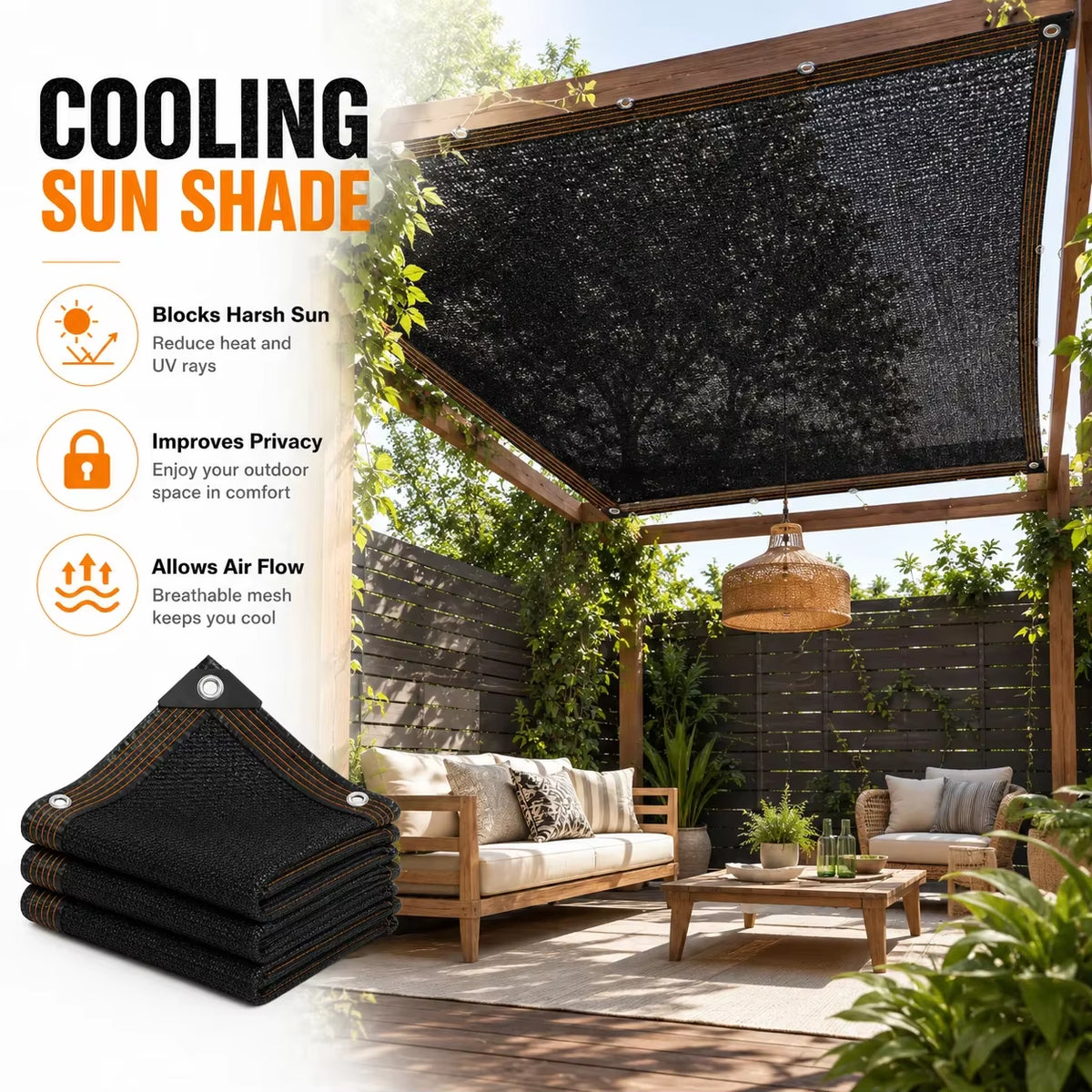 HDPE Shade Net 40%-95% anti UV Sun Shade Cloth Garden Greenhouse Netting Plant Cover Outdoor Sunblock Mesh Fabric