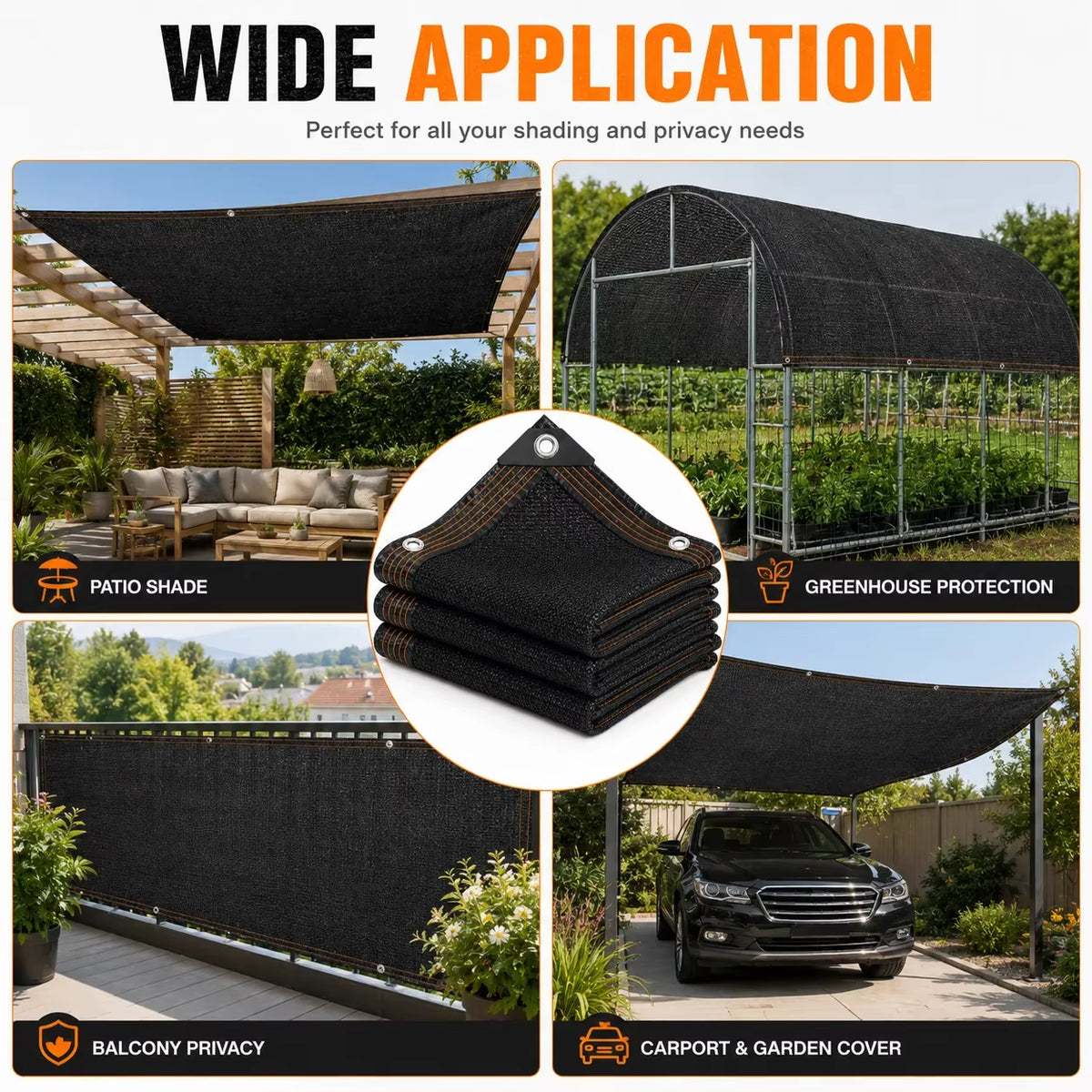 HDPE Shade Net 40%-95% anti UV Sun Shade Cloth Garden Greenhouse Netting Plant Cover Outdoor Sunblock Mesh Fabric