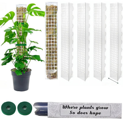 24/36/48Inch Climbing Plant Water Moss Column Indoor Plastic Moss Pole for Sphagnum Support Potted Plants Sticks Growth Garden