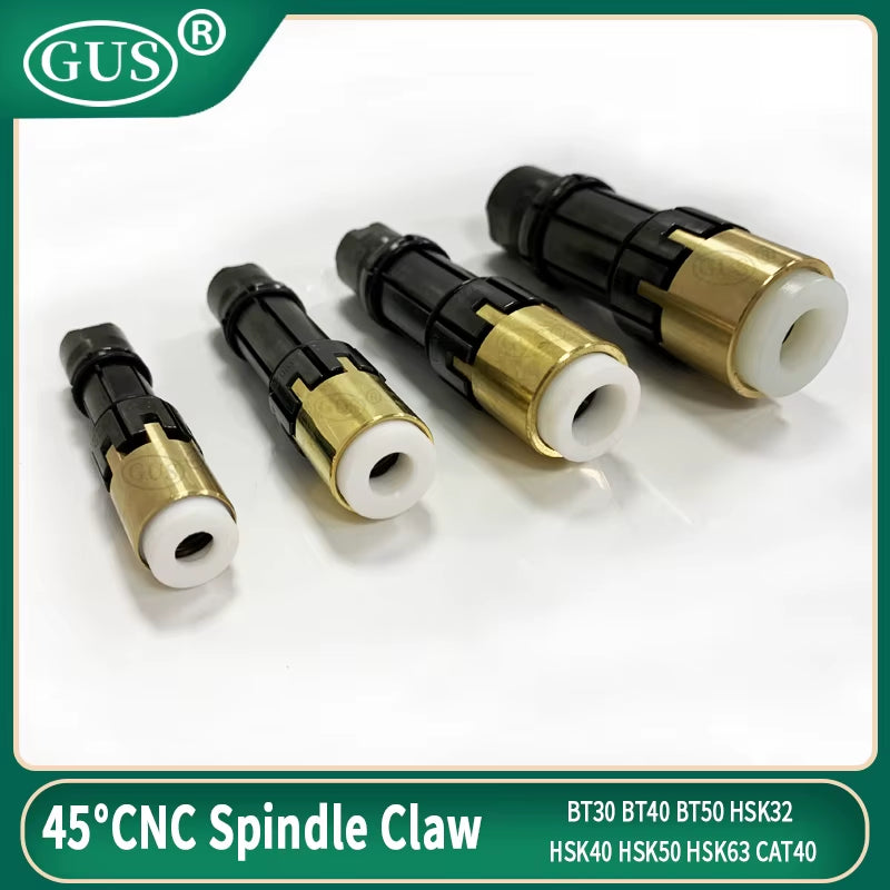 BT30 BT40 BT50 CNC Spindle Claw 45° Inner External Thread HSK32 HSK40 HSK50 HSK63 CAT40 4 Petal Pull Claw Clamp Tool Milling