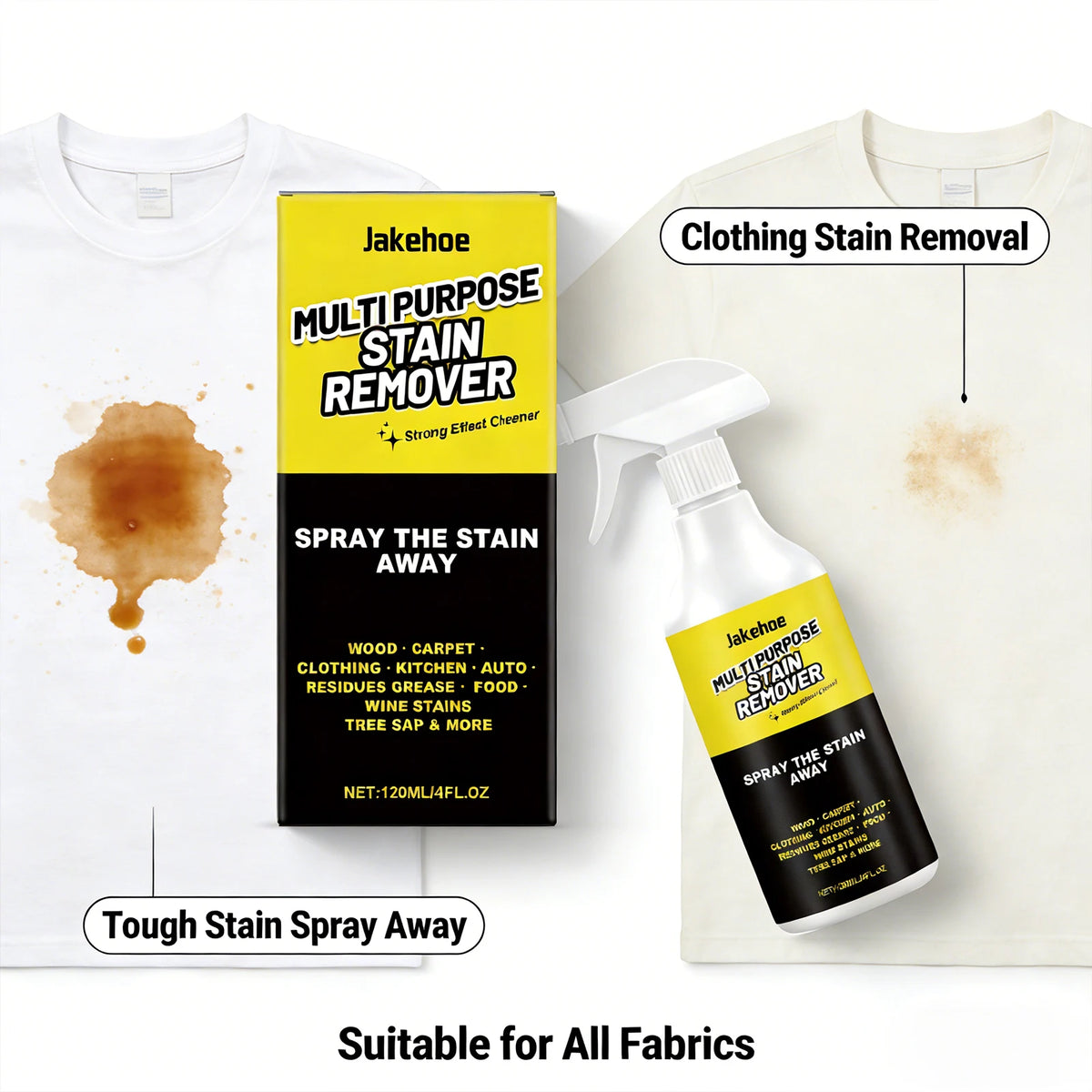Multi Purpose Detergent Efficiently Handling Different Stains Remove Fungal Spots Eliminate Odors Household Daily Cleaning Spray