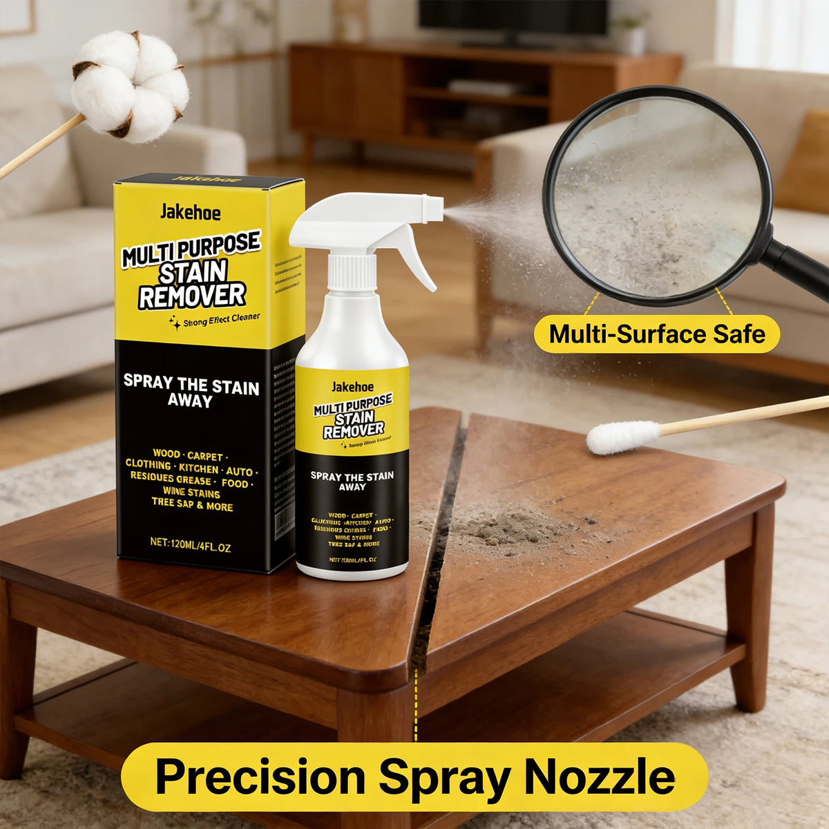 Multi Purpose Detergent Efficiently Handling Different Stains Remove Fungal Spots Eliminate Odors Household Daily Cleaning Spray