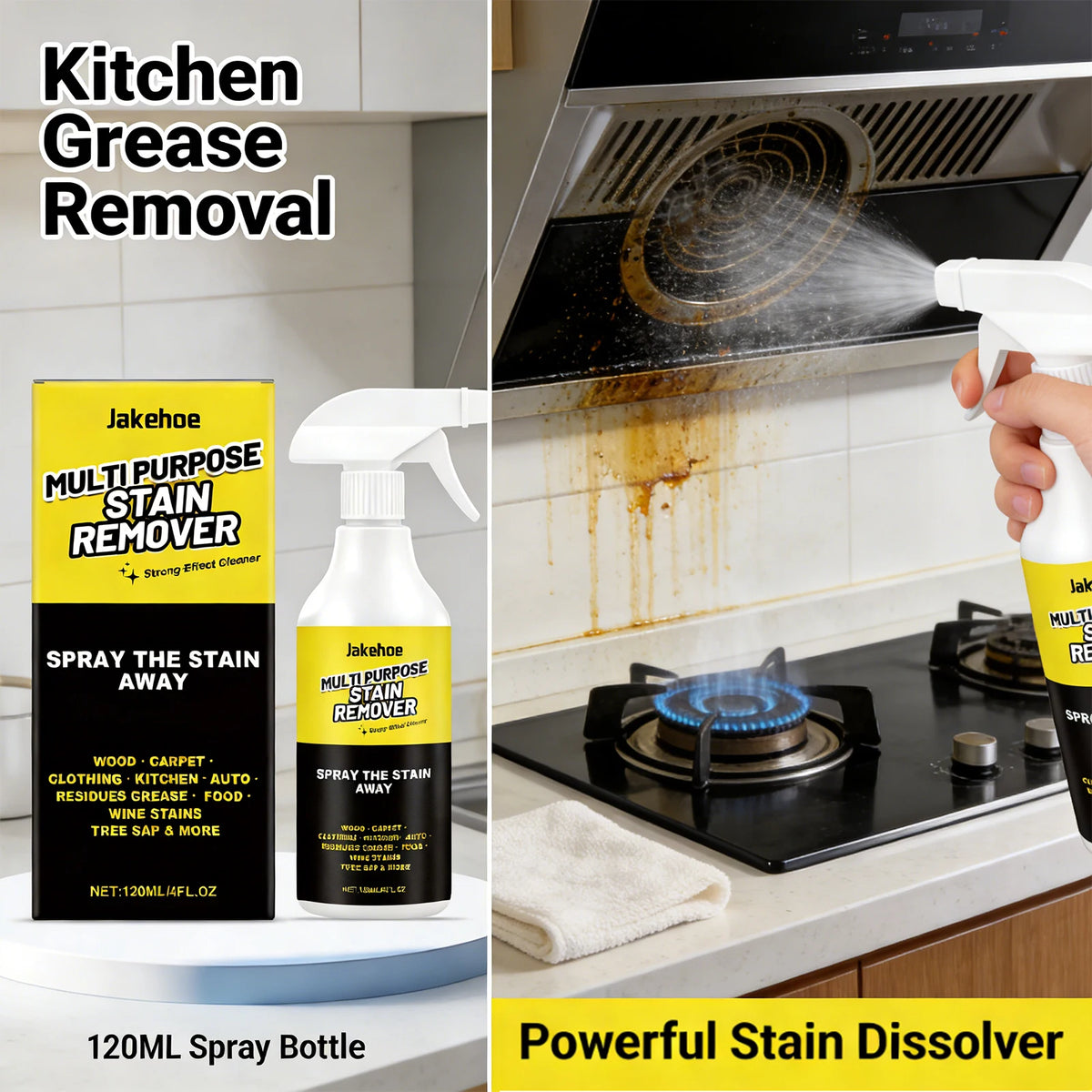 Multi Purpose Detergent Efficiently Handling Different Stains Remove Fungal Spots Eliminate Odors Household Daily Cleaning Spray