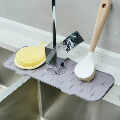 Tapis de robinet anti-éclaboussures en silicone