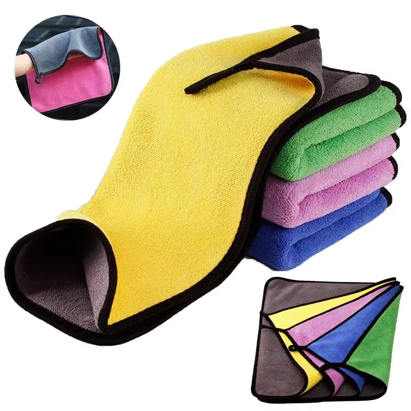 Serviette microfibre polaire corail – voiture, vitres et maison