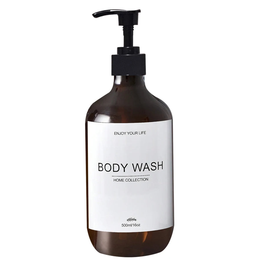 Distributeur de savon rechargeable 500 ml – flacon pompe salle de bain