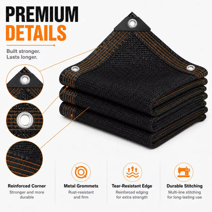 HDPE Shade Net 40%-95% anti UV Sun Shade Cloth Garden Greenhouse Netting Plant Cover Outdoor Sunblock Mesh Fabric